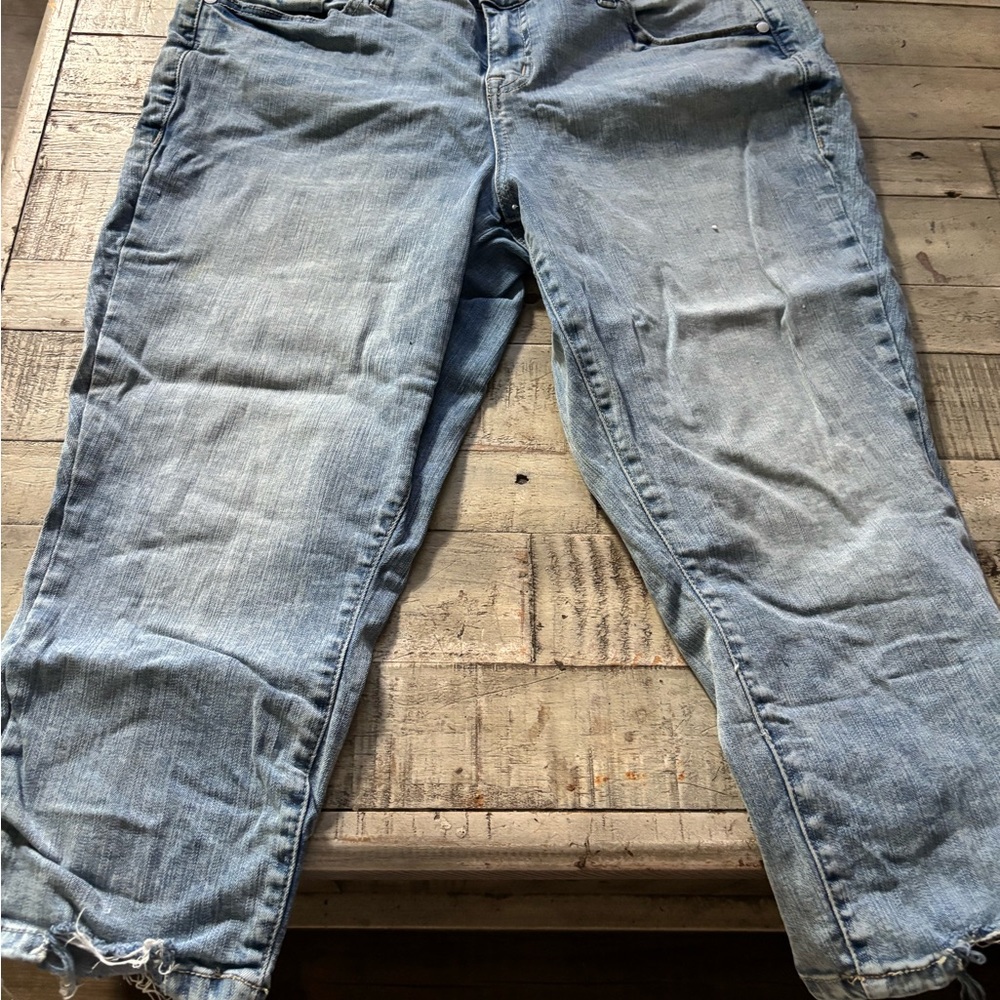 Light Blue Relaxed Distressed Jeans